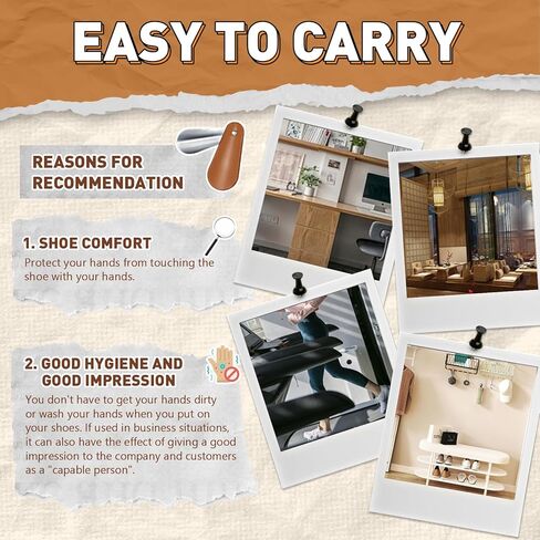 قرن الحذاء المعدني 4.5 بوصة ، ملعقة حذاء جلدية صغيرة قصيرة للنساء للنساء (أسود) in Kuwait