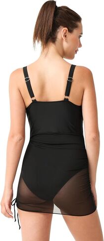 Women's One Piece Swimsuit Fashion Tummy Control Swimwear Sexy Slim Mesh Swimsuit Beach Bathing Suit in Saudi Arabia