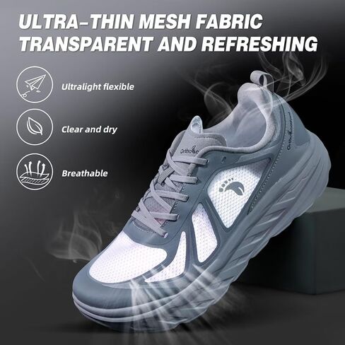 Men's Orthopedic Diabetic Wide Running Shoes: Comfortable Arch Support Plantar Fasciitis Sports Sneakers, Casual Orthotic Swollen Tennis Work Walking Shoes for Foot and Heel Pain Relief in Saudi Arabia