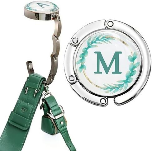 Folding Handbag Hanger, Personalized Letters Collection Desk Purse Holder ，Portable Table Bag Holder - Strength Alloy Materials Heavy Duty Purse Hook in Kuwait