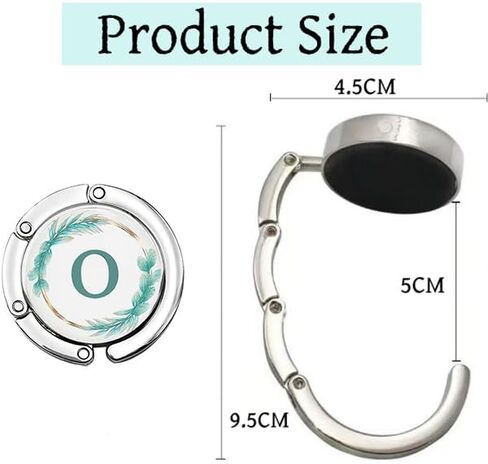 Folding Handbag Hanger, Personalized Letters Collection Desk Purse Holder ，Portable Table Bag Holder - Strength Alloy Materials Heavy Duty Purse Hook in Kuwait