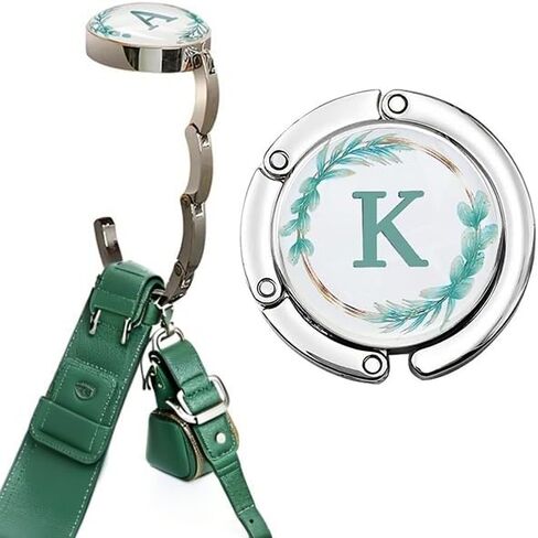 Folding Handbag Hanger, Personalized Letters Collection Desk Purse Holder ，Portable Table Bag Holder - Strength Alloy Materials Heavy Duty Purse Hook in Kuwait