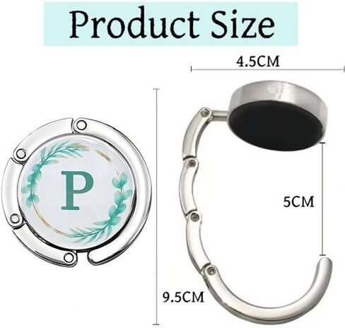 Folding Handbag Hanger, Personalized Letters Collection Desk Purse Holder ，Portable Table Bag Holder - Strength Alloy Materials Heavy Duty Purse Hook in Kuwait