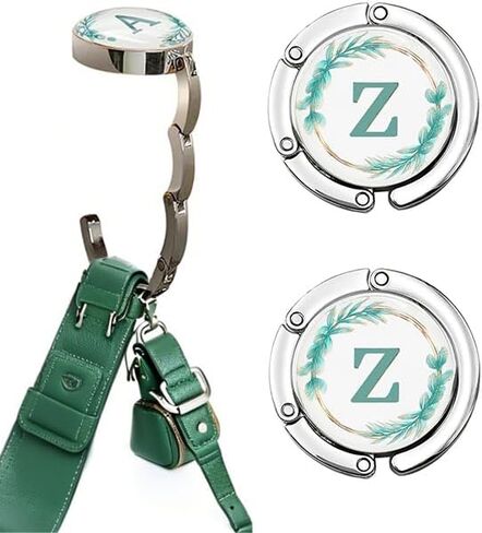 Folding Handbag Hanger, Personalized Letters Collection Desk Purse Holder ，Portable Table Bag Holder - Strength Alloy Materials Heavy Duty Purse Hook in Saudi Arabia
