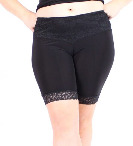 Undersummers Lace Slip Shorts, Shortlette Slip Shorts for Women Under Dress, Anti Thigh Chafing Shorts for Women, 9" Inseam in Saudi Arabia