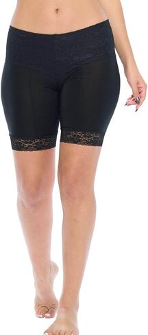 Undersummers Lace Slip Shorts, Shortlette Slip Shorts for Women Under Dress, Anti Thigh Chafing Shorts for Women, 9" Inseam in Saudi Arabia