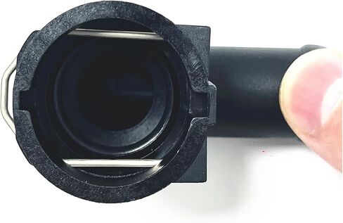 NW16 Coolant Hose Connector Engine Heater Hose Assembly for BMW Audi VW Chevrolet Honda Land Rover Volvo Buick Hose-Radiator Pipe Junction Flange 0.87 Inch Steel to 0.86 Inch Rubber Tubing 90 ° Elbow in Saudi Arabia