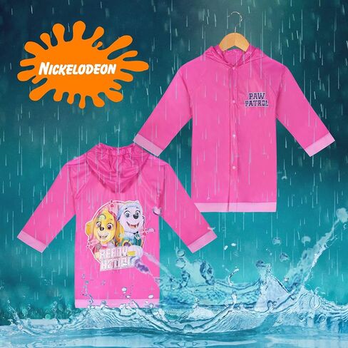 Nickelodeon Girls’ Paw Patrol Rain Jacket – Lightweight Hooded Slicker for Toddlers & Kids – Skye & Everest Design in Saudi Arabia