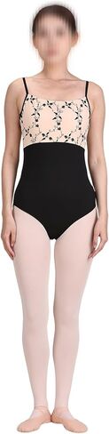 Women's Ballet Camisole Leotard Embroidered Mesh in Kuwait