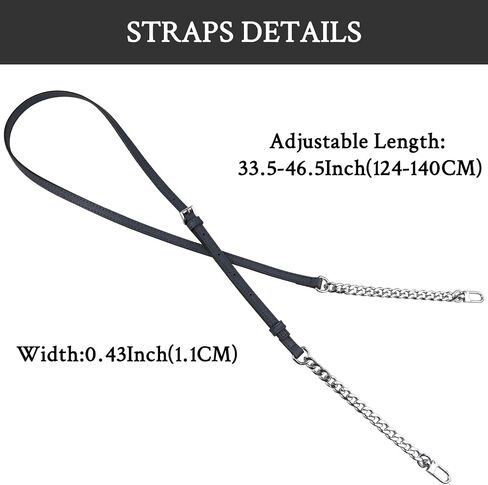 SOPROM Crossbody Replacement Straps Kit for Michael Kors Purse Adjustable Conversion for MK Bag (Chestnut) in Kuwait