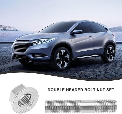 4 مجموعات M10x1.25 مزدوجة العادم من شواهد الأزرار مزدوجة نهاية الجوز stud متوافقة مع تويوتا متوافق مع نيسان متوافق مع هوندا in Kuwait