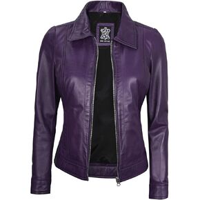 fjackets Real Lambskin Leather Womens Shirt Collar Jose Leather Jacket Womenss