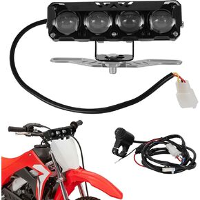 BAR LIGHT دراجة الأوساخ 54W 54W 8000LM بقعة ضوئية للفيضان Universal لـ 7/8 "Handlebar CRF KLX DRZ TTR YZF WR RM 65CC-450CC دراجة دراجة نارية