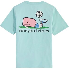 vineyard vines Boys' Soccer Ball Toss Whale Short-Sleeve Pocket Tee