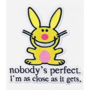 It's Happy Bunny Nobody's Perfect Patch