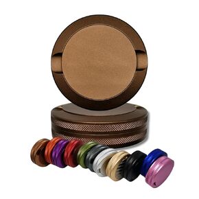 Snus Can | Knurling Metal Can for Zyn | Knurled Aluminum Holder | Smell Proof Snuff Box | Container Can for Pill | Nicotine Pouch Container | Gift (Military Green)