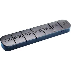Weekly Pill Organizer Case, Large 7-Day Daily Pill Box Container, Colorful Portable Detachable Medicine Dispenser, Meds Reminder Holder for Medication, Vitamin, Fish Oil, Supplements, Capsule
