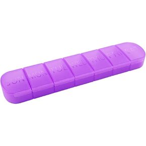 Weekly Pill Organizer Case, Large 7-Day Daily Pill Box Container, Colorful Portable Detachable Medicine Dispenser, Meds Reminder Holder for Medication, Vitamin, Fish Oil, Supplements, Capsule in Kuwait