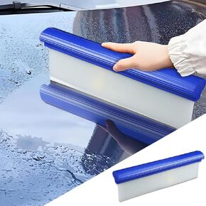 Professional Car Handheld Blade Squeegee, 12 inch 3-Layer Silicone T-Bar Water Blade, Automotive Water Wiper for Car Drying, Universal Quick Drying Flexible Squeegee Wiper for Car Glass/Home Windows
