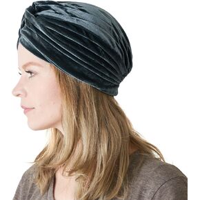 CHARM Womens Fortune Teller Turban - Gypsy Costume Mens Velvet Genie Boho Hat