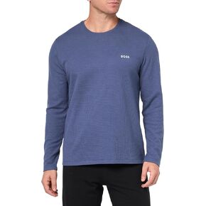 BOSS Waffle Long Sleeve Shirt, Blue Corn, M