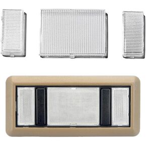 Dome Light Cover Interior Map Dome Light Cover Clear Lens replacement Compatible with K1500 K2500 C1500 C2500 1988-2000, Chevy Silverado GMC Sierra 1988-1998 Pickup