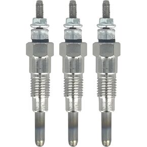 3X Glow Plug M87919 AT110814 Compatible with John Deere Gator 4X2 6X4 F915 F925 F935 4020 2500 X495 X595 for Yanmar 3TNE74 3TN66 3TNA72 for Massey Ferguson 1010 1020 1030 1035 129155-77800 3284128M1