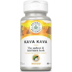 Natural Balance Kava Kava Root | Natural Supplement Helps Support Relaxation & Stress Reduction | 60 Veggie Capsules