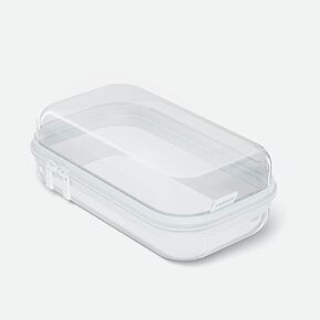3PCS Zippered Hard Pouch Double,Portable Waterproof Cosmetic Bag with Zipper,Kid's Toy Storage Organizer Bins,Hard Plastic Case,Clear Zipper Bags for Organizing,Pencil Case