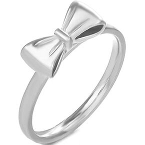 Jude Jewelers Stainles Steel Bowtie Butterfly Knot Style Wedding Statement Anniversary Ring