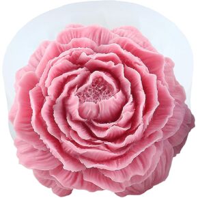 Peony Flower Silicone Mold Peony Flower Candle Molds Peony Flower Mold for Peony Flower Candle Making Candle Home Decorate Mold