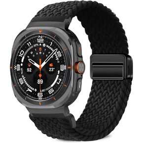 نطاقات الساعات المضفرة المغناطيسية متوافقة مع Galaxy Watch Ultra 47mm Women Men ، Smartwatch Replacate Nylon Sport Strap لـ Samsung Galaxy Watch 7 Ultra 2024 in Kuwait