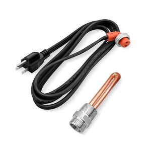 Replace 3500043 Engine Block Heater, Engine Block Immersion Heater Fits for Ford 7.3L Lincoln Mercury Detroit Diesel International Caterpillar Hino Mack Nissan, 3/4" NPT Thread 120V 1000W