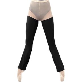 Ballet Flared Leg Warmers 1 Pair 29.5 Inches Over The Knee Elastic At Top For Women in Kuwait