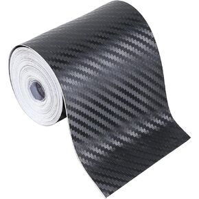 33 Ft × 4 in Automotive Pinstriping Tape, Carbon Fiber Wrap Pinstripe Tape for Car, PVC Trim Pinstripe Decals for Vehicle Door Side Body, Universal Car Decoration DIY Sticker (4 inch)