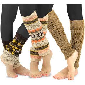 TeeHee Knee Leg Warmers, Extra Long Thigh High Leg Warmers, Boot Cuffs for Women Multipairs Gift for Her in Kuwait