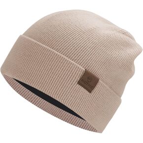 Actlati Kids Merino Wool Beanie Hat Winter Winter Boys Girls Knit Beanies Caps Usisex Fleeced Caped Skull Caps 7-14 Years
