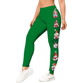 MATHACINO Women's Christmas Leggings High Waist Yoga Pants