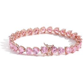14K Gold Moissanite Tennis Bracelet for Women,Dainty Tear Drop Shape Moissanite Chain Charm Bracelet,Fashion Bracelet Jewelry Gift for Her