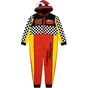 Disney Onesie | Lightning McQueen Cars Boys Onesie | Boys Pajamas | Sizes 2T To 8