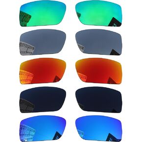 Acefrog 5 Pairs Polarized Replacement Lenses for Oakley Gascan OO9014 Sunglasses, Perfectly Fit, Shatterproof, Anti-scratch, Value Pack