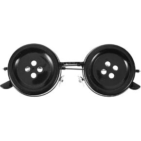 Button Eyes Glasses Costume Stuff Accesories Cosplay Eyewear Props Funny Novelty Eyeglasses for Party Decoration