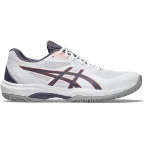 Asics Men's Game FlyteFoam Tennis Shoes, 11.5, White/Greyish Purple