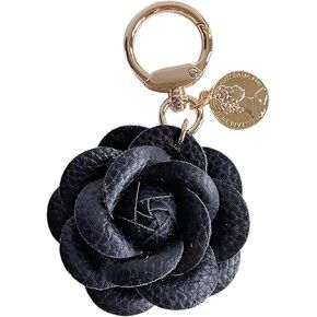 Cute Keychain Leather Bag Charm for Handbags Flower Purse Charms for Women Trendy Gift