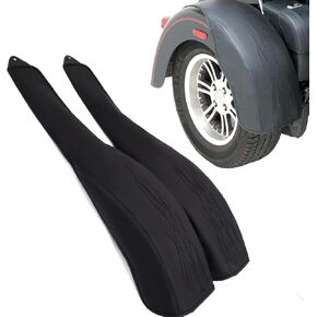 PU Leather Flame Rear Trike Fender Bra for Harley Tri Glide Ultra Classic FLHTCUTG 2009-2023, Street Glide Trike FLHXXX 2010-2011 (Black)