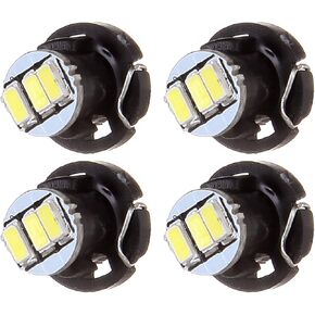 cciyu 4 Pack White T4/T4.2 Neo Wedge 3-3014SMD Instrument Panel Gauge Cluster Dashboard LED Bulb