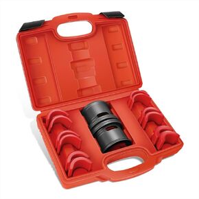 DNA MOTORING 14pcs Motorcycle Fork Seal Driver Set, Universal Fork Seal Driver Tool Kit on 35mm - 50mm, 35mm 36mm 40mm 41mm 42mm 43mm 45mm 46mm 47mm 48mm 49mm 50mm, TOOLS-00772