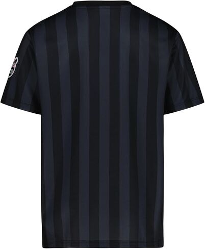Boys' Lifestyle Short Sleeve Top, Loose-fit V-Neck Shirt with Logo, Comfortable in Saudi Arabia