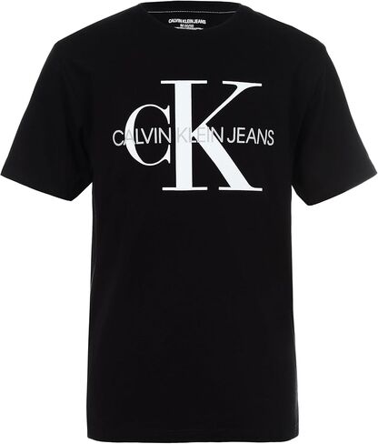 Calvin Klein Boys' Short Sleeve Logo Crew Neck T-Shirt, Soft, Comfortable, Relaxed Fit in Saudi Arabia