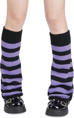 Komorebi Leg Warmers Y2K Kawaii Leg Warmers for Girl Women Cute Knitted Socks Y2K Harajuku Goth Accessories in Saudi Arabia